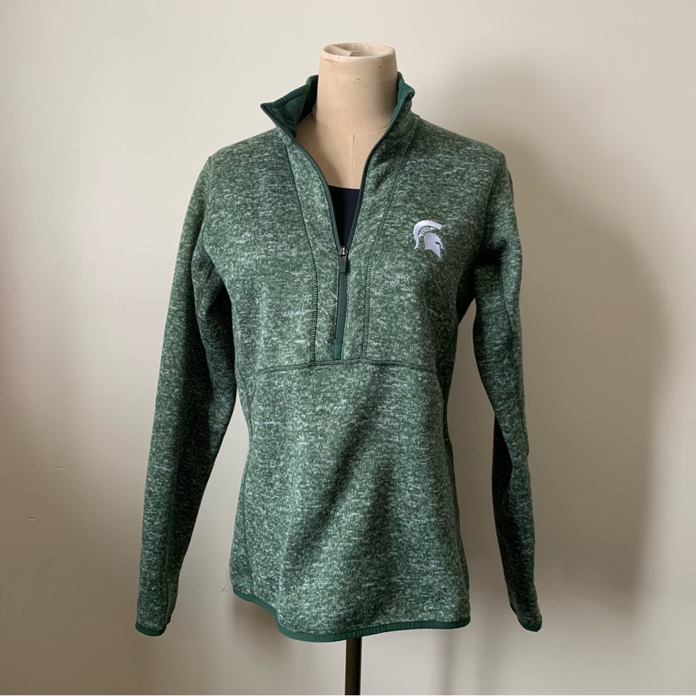 Antigua Michigan State University Women’s Fortune Quarter-zip Pullover